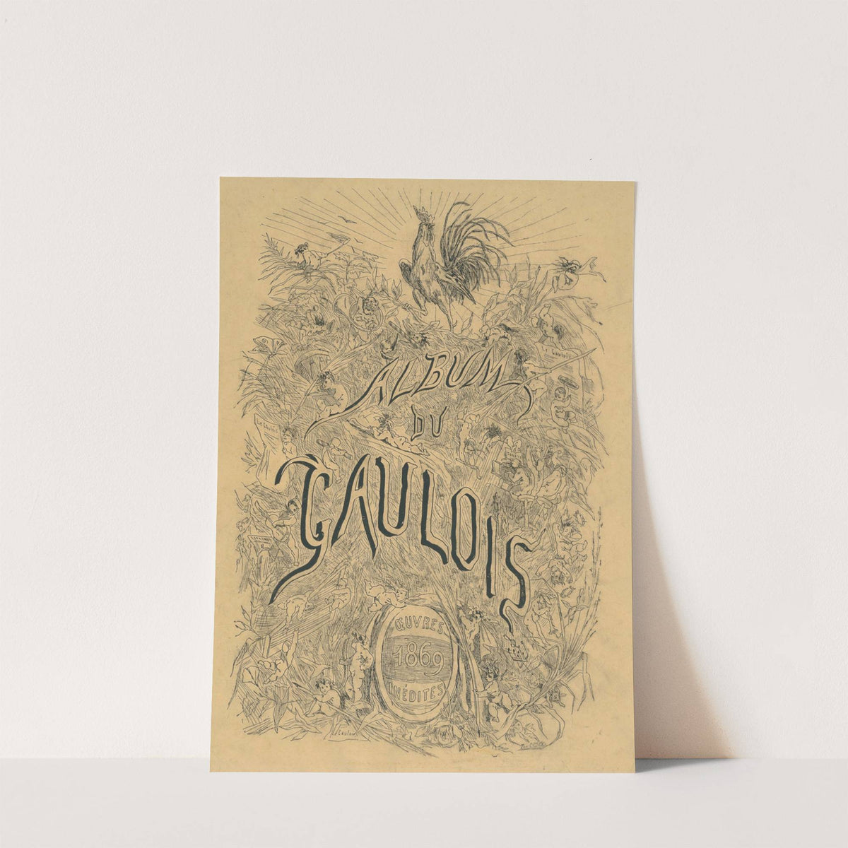 Album du Gaulois – frontispice (1869) by Félicien Rops