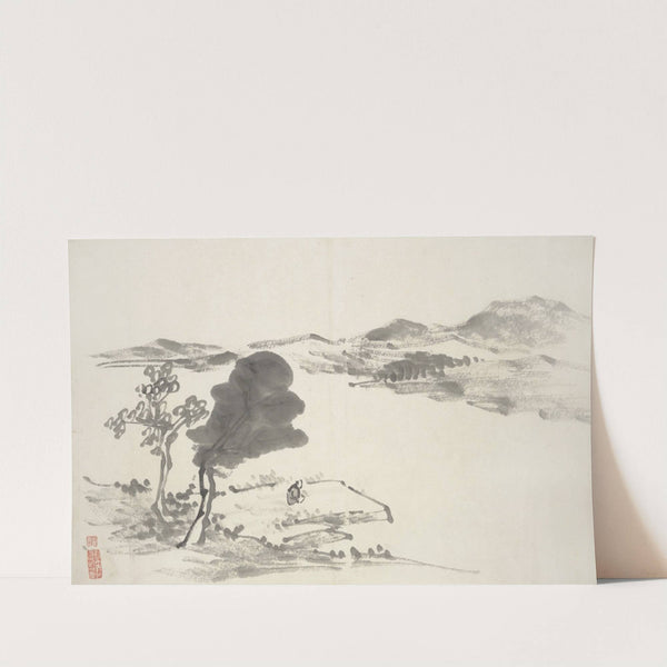 Album of Fifteen Ink Paintings Pl.01 by Hine Taizan