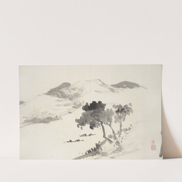 Album of Fifteen Ink Paintings Pl.07 by Hine Taizan