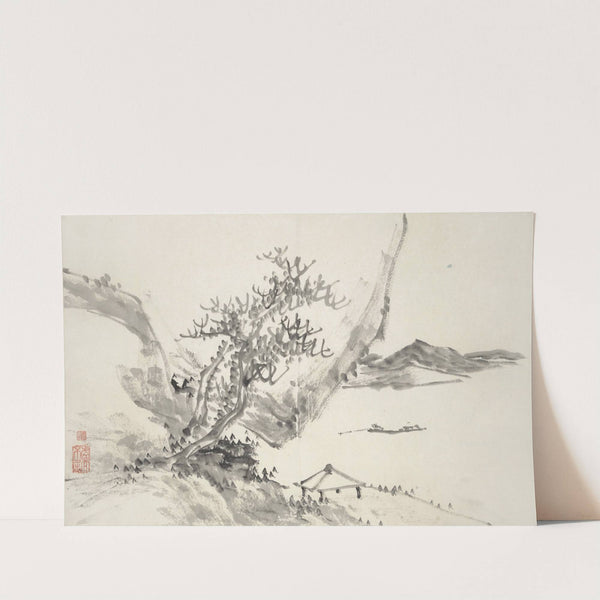 Album of Fifteen Ink Paintings Pl.11 (1850) by Hine Taizan