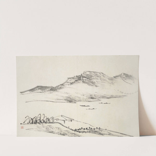 Album of Fifteen Ink Paintings Pl.12 by Hine Taizan