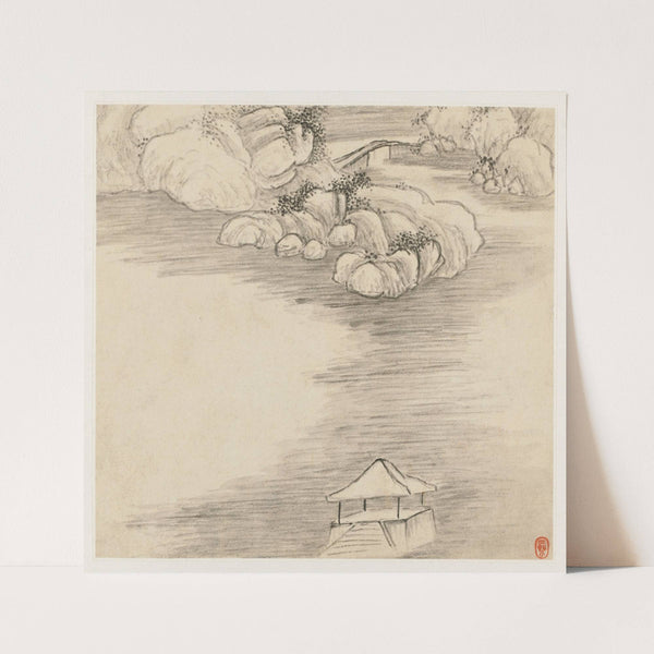 Album of Landscapes; Leaf 3 (1677) by Wang Gai