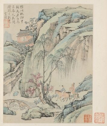 Album of Seasonal Landscapes, Leaf B (previous leaf 1) (1668)
