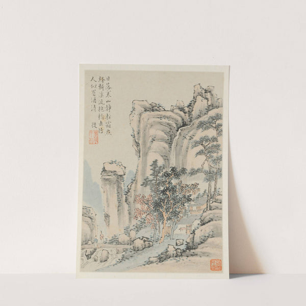 Album of Seasonal Landscapes, Leaf E (previous leaf 3) by Xiao Yuncong