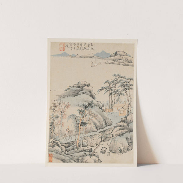 Album of Seasonal Landscapes, Leaf F (previous leaf 5) by Xiao Yuncong