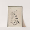 Album of Sketches by Katsushika Hokusai and His Disciples Pl.13 (19th century) by Katsushika Hokusai