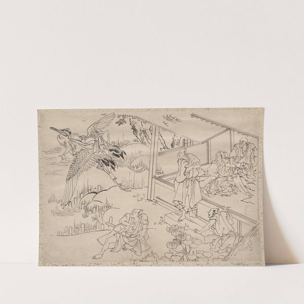 Album of Sketches by Katsushika Hokusai and His Disciples Pl.59 (19th century) by Katsushika Hokusai
