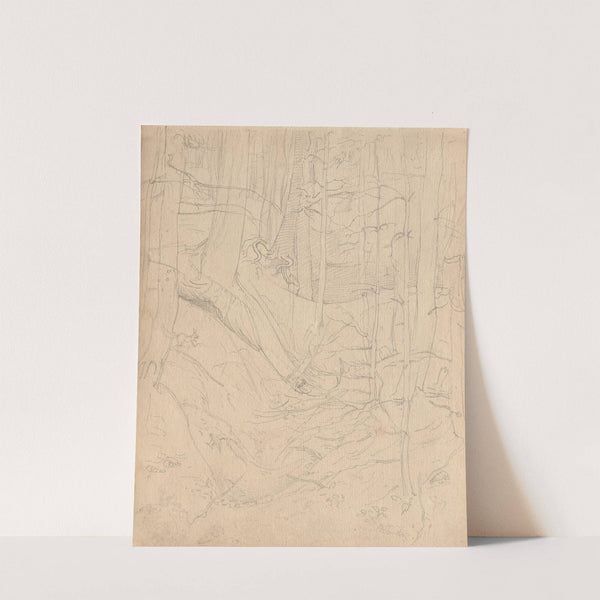 Album with Views of Rome and Surroundings, Landscape Studies, page 01a: Roman Landscape by Franz Johann Heinrich Nadorp