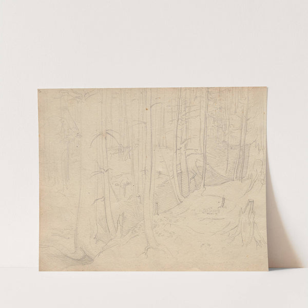 Album with Views of Rome and Surroundings, Landscape Studies, page 01b: Roman Landscape by Franz Johann Heinrich Nadorp