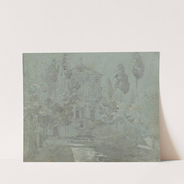 Album with Views of Rome and Surroundings, Landscape Studies, page 05a: "Saint Isidoro" by Franz Johann Heinrich Nadorp