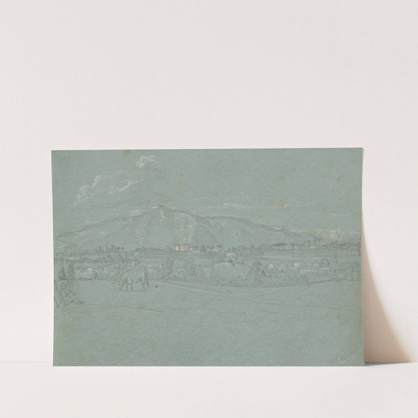 Album with Views of Rome and Surroundings, Landscape Studies, page 10a: Roman Landscape by Franz Johann Heinrich Nadorp