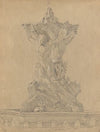 Album with Views of Rome and Surroundings, Landscape Studies, page 21a: Roman Fountian