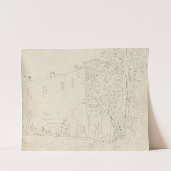 Album with Views of Rome and Surroundings, Landscape Studies, page 31a: Roman Archtectural Study by Franz Johann Heinrich Nadorp