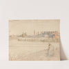 Album with Views of Rome and Surroundings, Landscape Studies, page 48a: Roman Panoramic View by Franz Johann Heinrich Nadorp