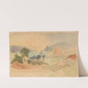 Album with Views of Rome and Surroundings, Landscape Studies, page 54a: Roman Landscape by Franz Johann Heinrich Nadorp