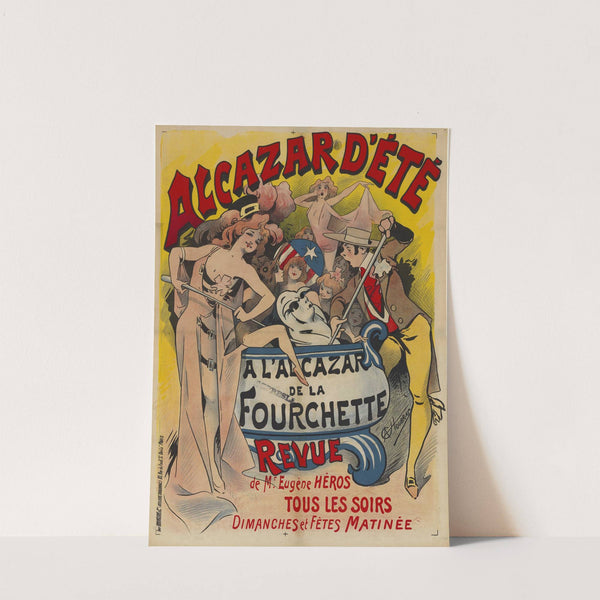 Alcazar d’Eté. A l’Alcazar de la fourchette, revue de Mr Eugène Héros (1898) by Alfred Choubrac