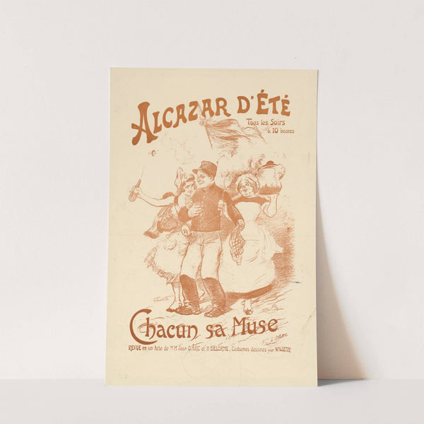 Alcazar d’été. Chacun sa Muse. Revue en un Acte (1885) by Adolphe Léon Willette