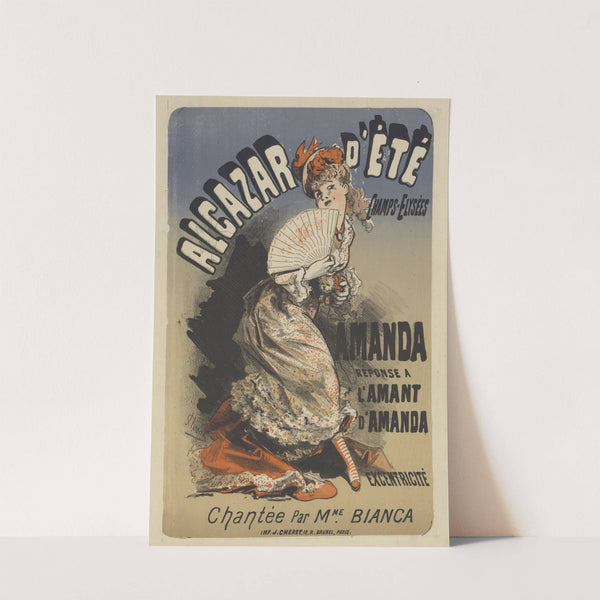 Alcazar d’Eté. L’amant d’Amanda. et Amanda, réponse à l’Amant d’Amanda (1876) by Jules Chéret