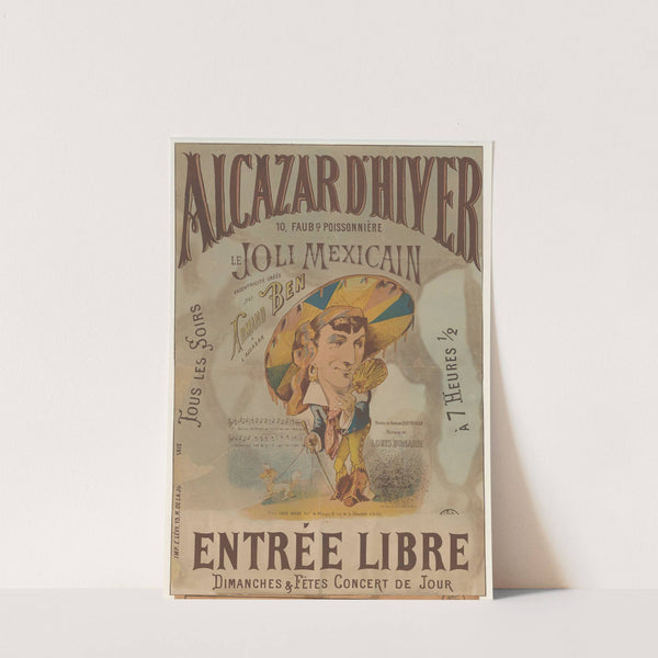 Alcazar d’Eté… le joli mexicain (1878) by Imp. Emile Lévy