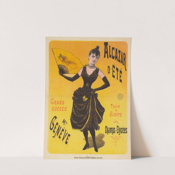 Alcazar d’été. Mlle Genève. Tous les soirs aux Champs-Elysées (1884) by Imp. Charles Lévy