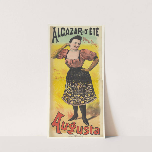 Alcazar d’Eté. Tous les soirs Augusta (1888-1894) by Imp. Charles Lévy