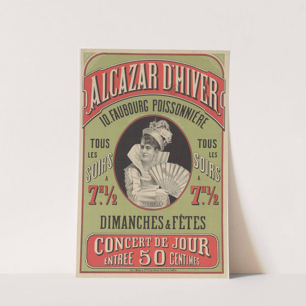 Alcazar d’Hiver… Mlle Bepoix (1878) by Imp. L. Michel