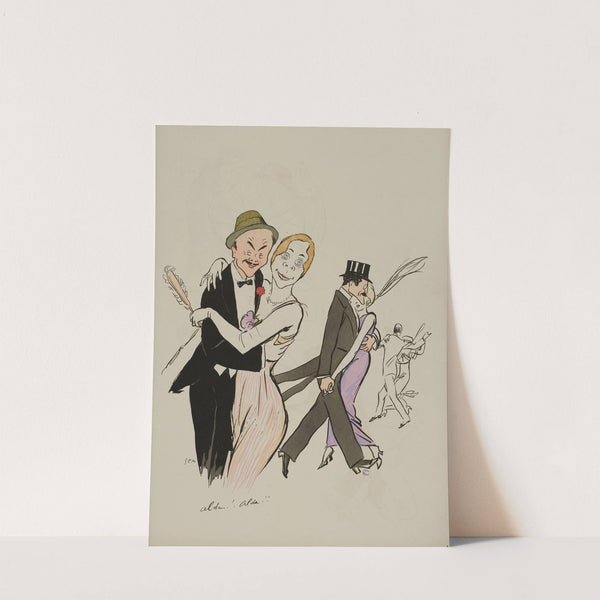 Alda! Alda!; M et Mme Charron, Edmond Veil-Picard (1913) by Georges Goursat (Sem)