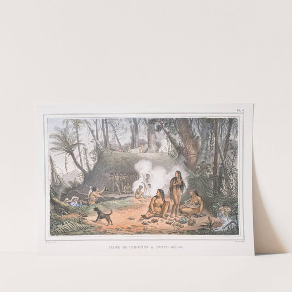 Aldea de Cabocles à Canta-Gallo (1834 - 1839) by Jean Baptiste Debret