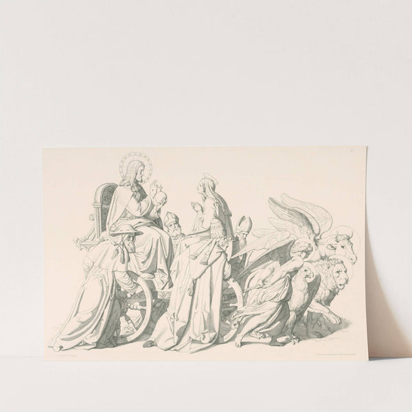 Alegória s Máriou,Kristom a štyrmi evanjelistami (1848) by Joseph von Führich