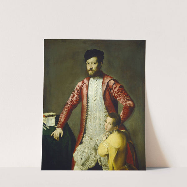 Alessandro Alberti with a Page (possibly 1544-1545) by Italian School