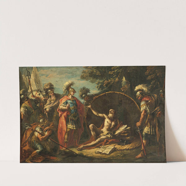 Alexander And Diogenes by Gaspare Diziani