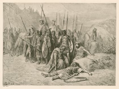 Alexander discovering the body of Darius (1894)