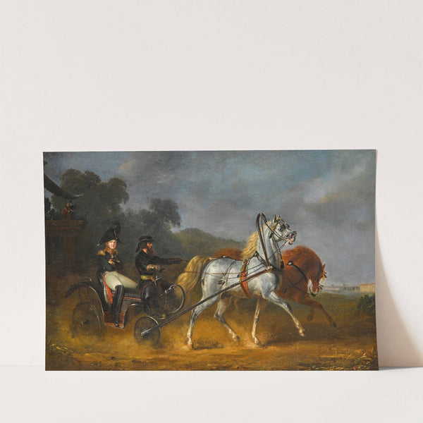 Alexander I and his Coachman Ilya Baikov by Gottlob Alexander Sauerweid