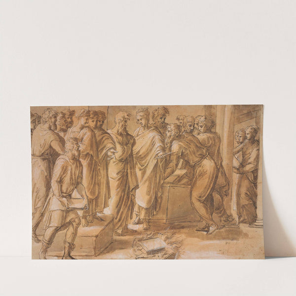 Alexander Preventing The Burning Of Homer’s Works by Pirro Ligorio