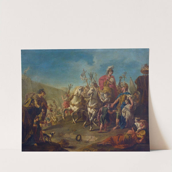 Alexander Triumphant In Babylon by Giovanni Battista Pittoni