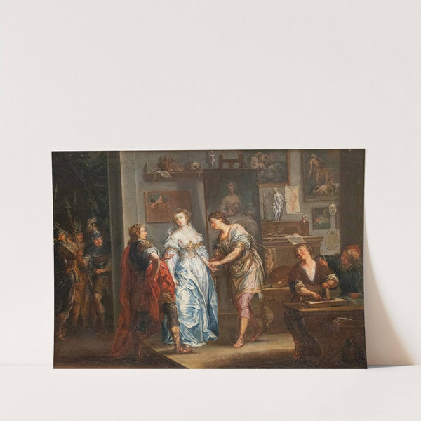 Alexander überlässt Kampaspe dem Maler Apelles by Johann Georg Platzer