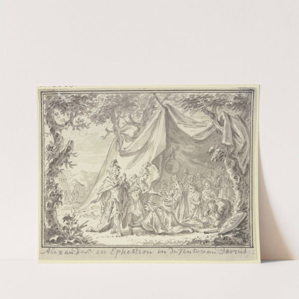 Alexander und Hephaistion am Zelt der Sisygambis by Simon Fokke