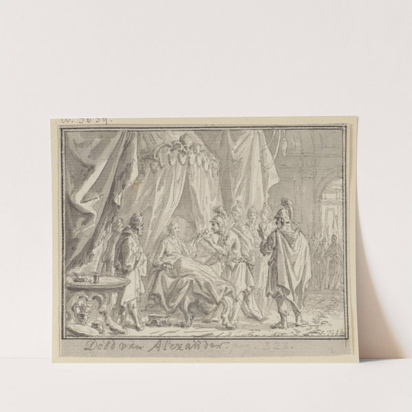 Alexander's death by Simon Fokke