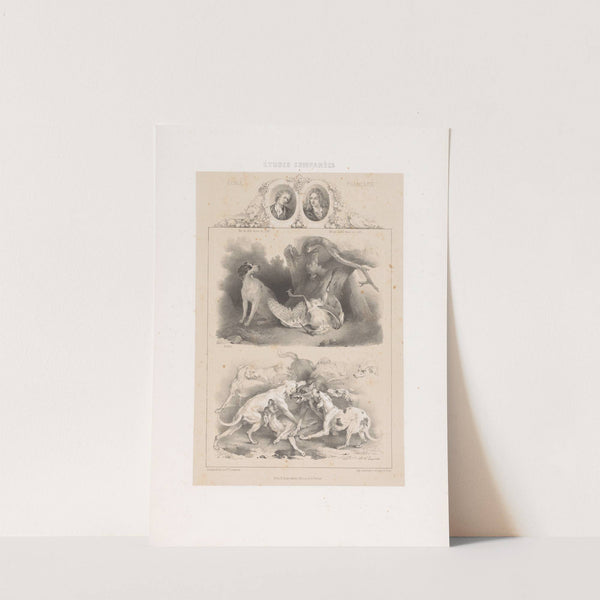 Alexandre-François Desportes & Jean-Baptiste Oudry – École Française (1850) by Joseph Rose Lemercier