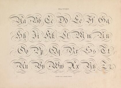 Alfabet in Fraktur Fracturen (1855) — size preview