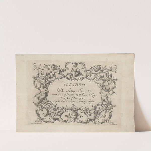 Alfabeto Di Lettere Iniziale – Title Page (1745-1765) by Mauro Poggi