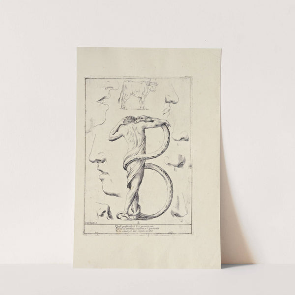 Alfabeto in sogno Pl.03 by Giuseppe Maria Mitelli