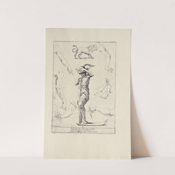 Alfabeto in sogno Pl.12 by Giuseppe Maria Mitelli