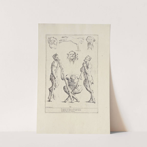 Alfabeto in sogno Pl.13 by Giuseppe Maria Mitelli