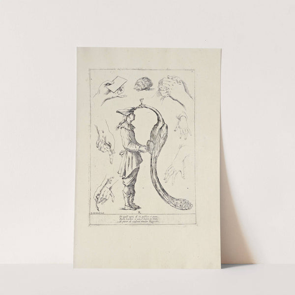 Alfabeto in sogno Pl.18 by Giuseppe Maria Mitelli