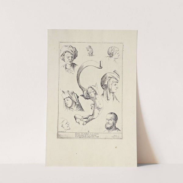 Alfabeto in sogno Pl.19 by Giuseppe Maria Mitelli