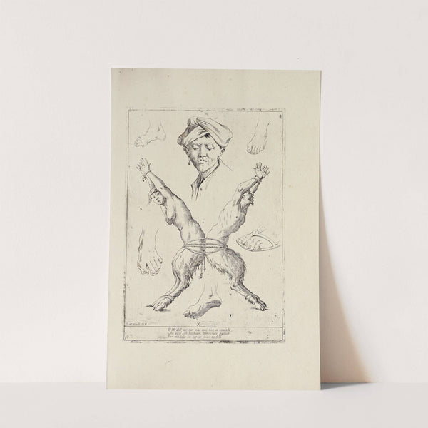 Alfabeto in sogno Pl.22 by Giuseppe Maria Mitelli