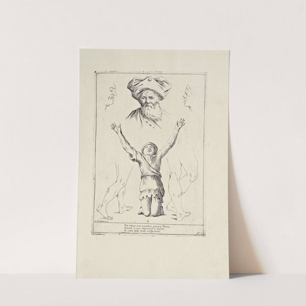 Alfabeto in sogno Pl.23 by Giuseppe Maria Mitelli