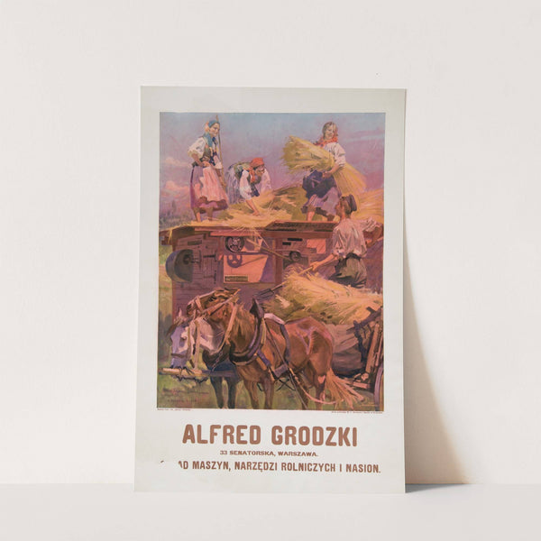 Alfred Grodzki. Skład maszyn, narzędzi rolniczych i nasion (1909) by Wojciech Kossak