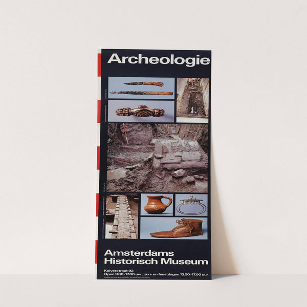 Algemeen affiche voor archeologie in het Amsterdams Historisch Museum (1979-1980) by Jolijn van de Wouw